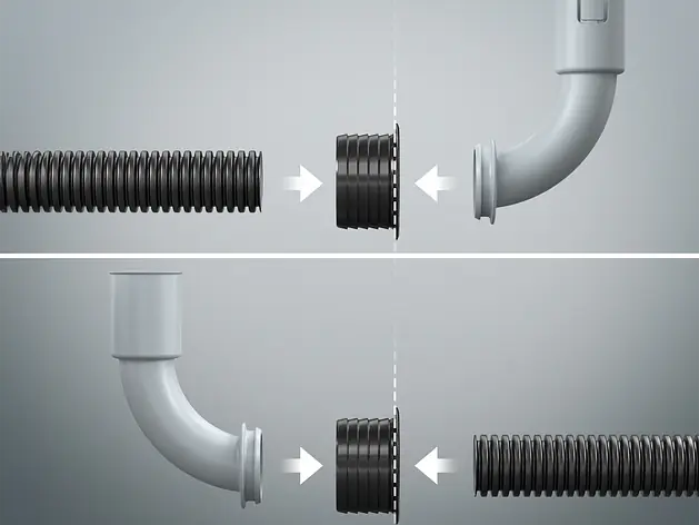 Transizioni a parete e a soffitto a 90°