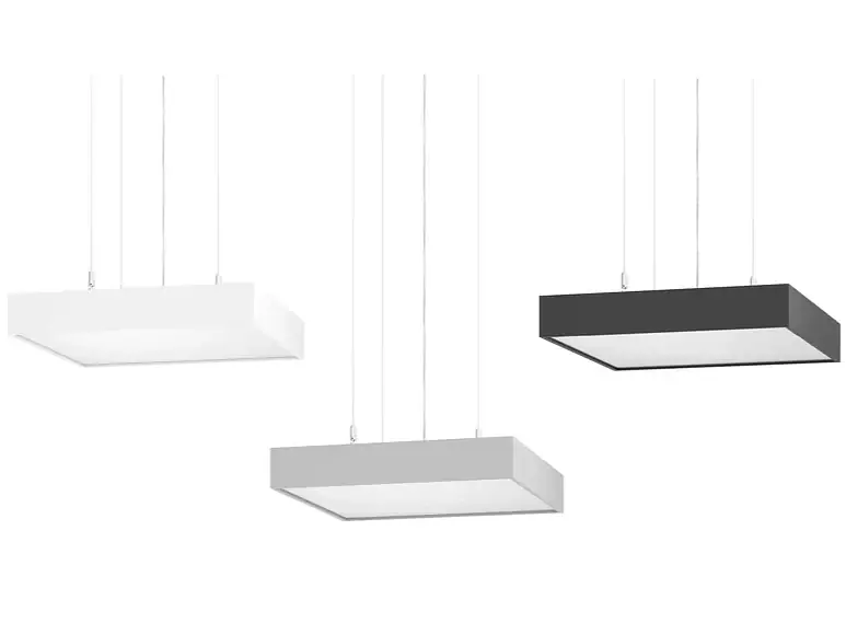 SQUARE — 90mm hohe Flächenleuchtenfamilie