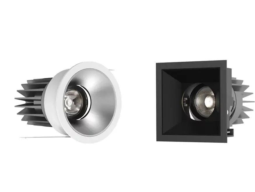 designDOT / SQOT — Designorientierte, schwenkbare Downlight Serie