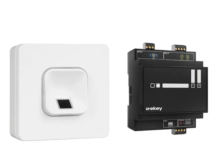ekey xLine Fingerprintset Aufputz Weiss