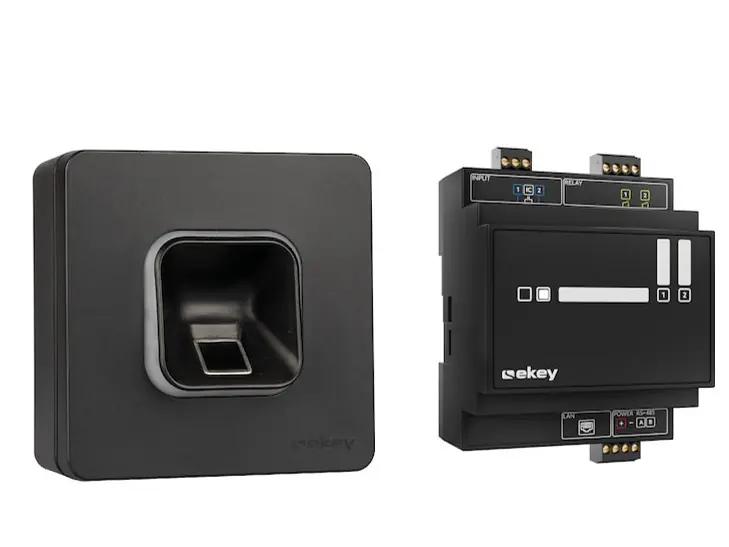 ekey xLine Fingerprintset Aufputz Schwarz