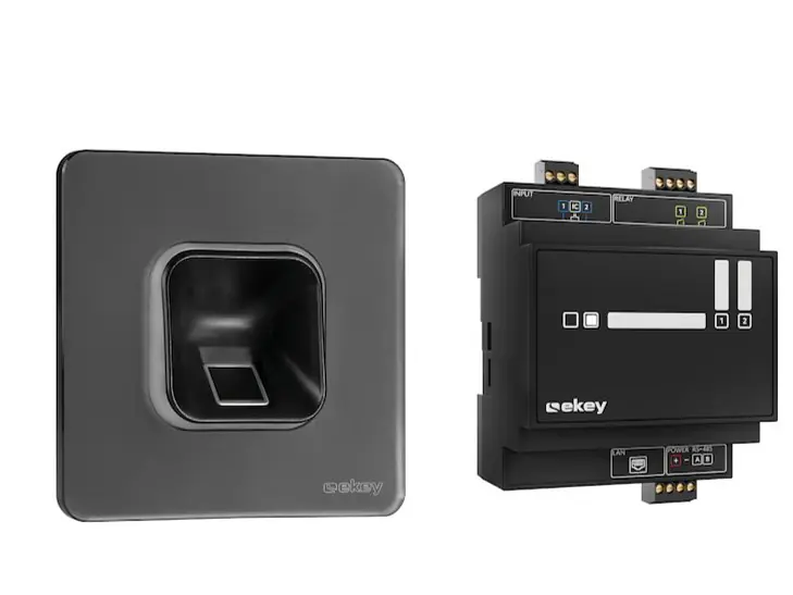 ekey xLine Fingerprintset Schweiz UP Glas Schwarz