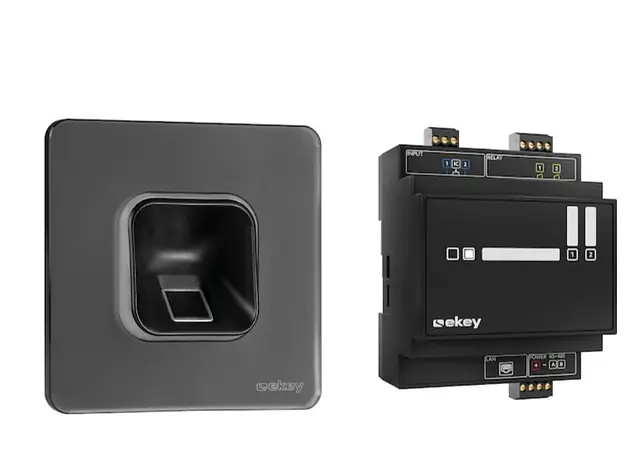 ekey xLine Fingerprintset Schweiz UP Glas Schwarz